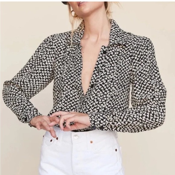 LPA Floral Patterned Button Down Shirt - Picture 2 of 15